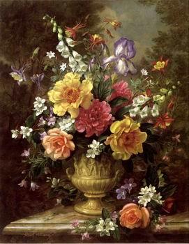 unknow artist Floral, beautiful classical still life of flowers.112 France oil painting art